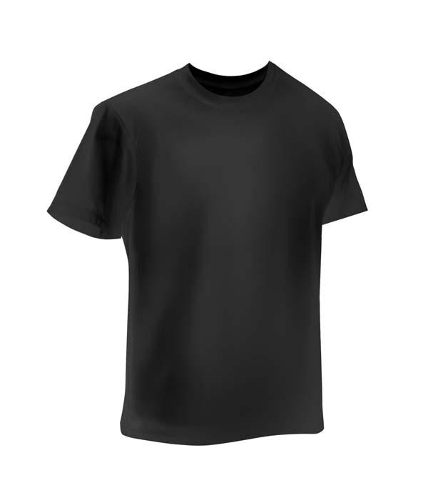 black T-shirt